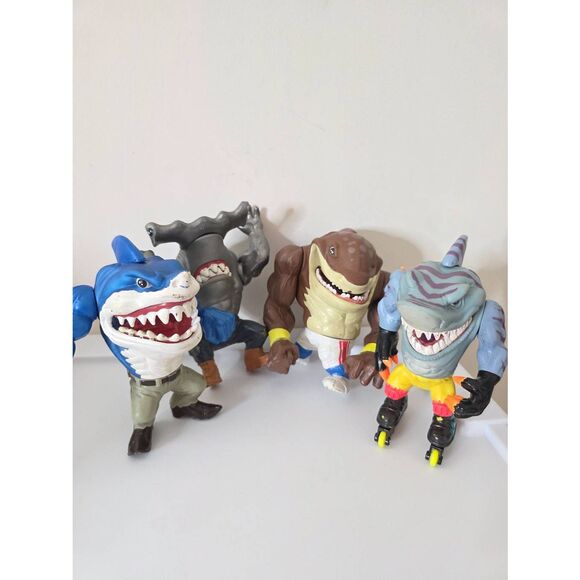 Street Sharks Other - Vintage Street Sharks Action Figure Lot 1994 Mattel Shark Toys Mixed Bundle